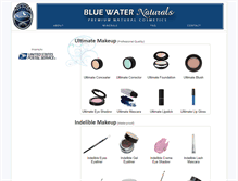 Tablet Screenshot of bluewaternaturals.com